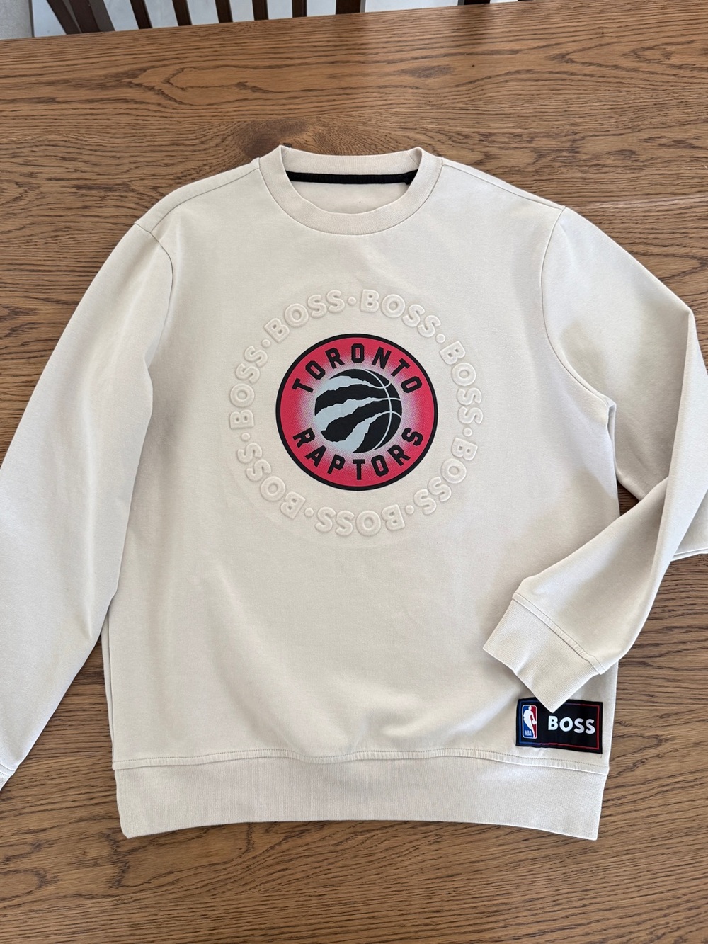 Boss Crewneck Sweatshirt with Toronto Raptors Patch